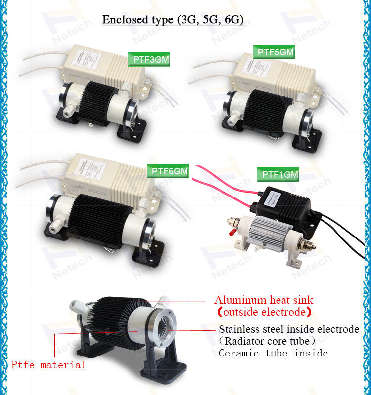 1g - 7g Long Service Time Corona Discharge Ceramic Ozone Generator Tube